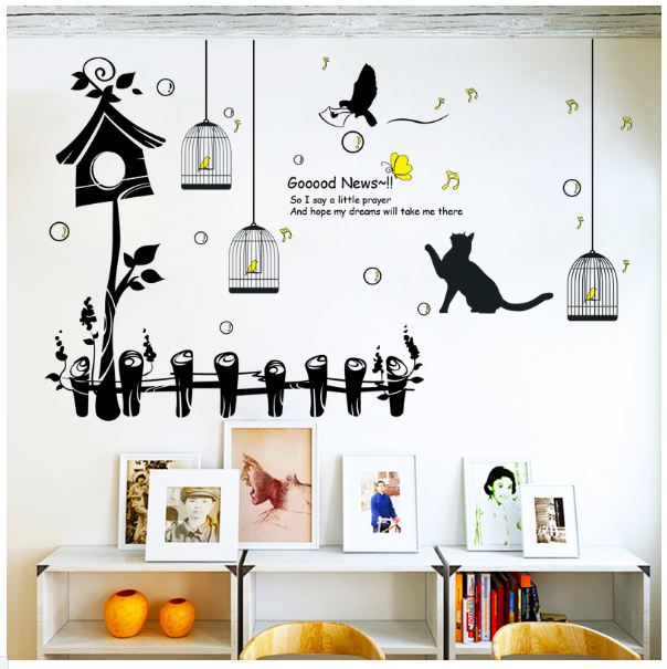 Decal hàng rào tổ chim 2